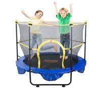 VEVOR Trampoline pour Enfants 152,4 cm Mini Trampoline Extérieur Intérieur pour Tout-Petits avec Filet de Sécurité Panier de Basket et Balles Océan Cadeau d'anniversaire pour Enfants de 3 Ans et Plus