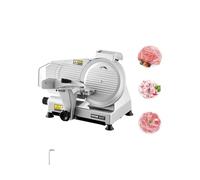 VEVOR Trancheuse à viande commerciale, 180 W, trancheuse électrique pour aliments de charcuterie, avec lame de qualité supérieure de 65 Mn, épaisseur réglable 0-10 mm, pour viande, pain dur, fromage