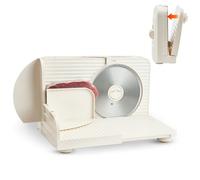 VEVOR Trancheuse Électrique 180 W, Coupe Viande avec Lame Tranchante de 170 mm, Vitesse de Coupe 60-90 tr/min, Épaisseur Réglable 0-15 mm, pour Viande Congelée, Jambon, Baguette et Steaks, Cuisine