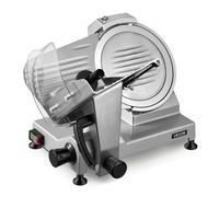 VEVOR Trancheuse Électrique 240 W, Trancheuse à Jambon avec Épaisseur de Coupe Réglable 0-12 mm, pour Saucisson Pain Fromage Viande Charcuterie, Lame en Acier au Carbone 250 mm et Affûteur Intégré