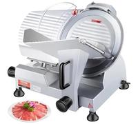 VEVOR Trancheuse Électrique Commerciale 320 W Lame 300 mm 350-400 trmin en Acier Inoxydable et Aluminium