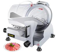 VEVOR Trancheuse Électrique Commerciale 320 W Trancheuse à Jambon Lame 300 mm 350-400 tr/min Trancheuse Charcuterie en Acier Inoxydable et Alu pour Couper en Tranches Viande Fromage Légumes Fruits