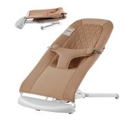 VEVOR Transat Bébé 0-9 Mois Siège Transat Pliable 2 Angles d'Inclinaison Camel