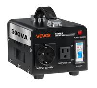 VEVOR Transformateur 220 V à 110 V et 110 V à 220 V Élévateur Abaisseur 500 VA