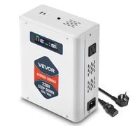 VEVOR Transformateur 220 V à 110 V, Transformateur de Tension Abaisseur 2000 VA, avec 2 Prises Américaines, Sortie USB, Écran LCD, Protection Contre Surcharges Surintensités, pour Appareils 110 V