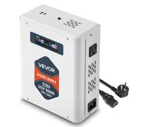 VEVOR Transformateur 220 V à 110 V, Transformateur de Tension Abaisseur 3000 VA, avec 2 Prises Américaines, Sortie USB, Écran LCD, Protection Contre Surcharges Surintensités, pour Appareils 110 V