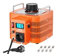 VEVOR Transformateur de tension variable auto 3000 VA, 10 A, entrée 230 V, sortie 0-300 V, régulateur de tension AC LCD 4 fusibles, interrupteur de commande thermique pour maison, bureau industriel
