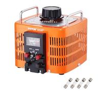 VEVOR Transformateur de tension variable automatique 3000 VA, 10 A, entrée 230 V, sortie 0-300 V, régulateur de tension AC 4 fusibles, interrupteur de commande thermique pour maison, bureau industriel