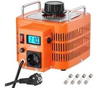 VEVOR Transformateur de tension variable auto 3000 VA, 10 A, entrée 230 V, sortie 0-300 V, régulateur de tension AC LCD 4 fusibles, interrupteur de commande thermique pour maison, bureau industriel