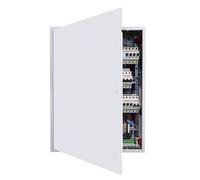 VEVOR Trappe de Visite 64x84 cm, Panneau d'Accès pour Cloisons Sèches Placo en Acier Galvanisé, pour Plafond Plomberie et Électricité, Trappe de Maintenance Dimensions de Découpe 62x82 cm, Blanc