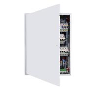 VEVOR Trappe de Visite 64x84 cm, Panneau d'Accès pour Cloisons Sèches Placo en Acier Galvanisé, pour Plafond Plomberie et Électricité, Trappe de Maintenance Dimensions de Découpe 62x82 cm, Blanc