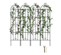 VEVOR Treillis jardin pour plante grimpante métal antirouille 51 x 220 cm 4 pcs