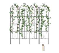 VEVOR Treillis jardin pour plante grimpante métal antirouille 51 x 220 cm 4 pcs
