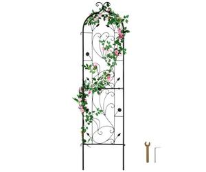 VEVOR Treillis jardin pour plantes grimpantes, 38 x 152 cm, treillis fleurs de jardin en métal antirouille, treillis décoratif de rosiers grimpants extérieur, support concombres, pour cours, pelouses