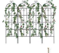 VEVOR Treillis jardin pour plante grimpante métal antirouille 51 x 180 cm 4 pcs