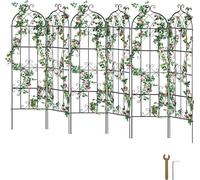 VEVOR Treillis pour plantes grimpantes, 51x180 cm, set de 6, treillis métallique inoxydable pour fleurs de jardin, palissage de roses, palissage de concombres, palissage décoratif de clématites