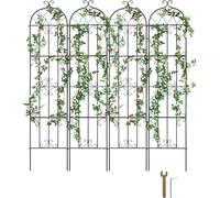 VEVOR Treillis pour plantes grimpantes, 51x220 cm, set de 4, treillis métalliques inoxydables pour fleurs de jardin, supports pour concombres, supports décoratifs pour clématites