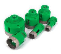 VEVOR Trépan Diamant Scie Cloche 6Pcs 20/25/40/45/50/68 mm, Foret Diamanté Filetage de Montage M14, Ensemble de Forets Propre Pratique avec Boîte pour Coupe Rapide Carreaux Granit Marbre Porcelaine