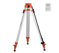 VEVOR Trépied de Niveau Laser, Filetage 5/8"-11, Trépied d'Arpentage Robuste pour Scanner Niveau Laser de Construction, Réglable en Hauteur 420-1665 mm, Pieds Rétractables, Patins Antidérapants Pro