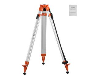 VEVOR Trépied de Niveau Laser, Filetage 5/8"-11, Trépied d'Arpentage Robuste pour Scanner Niveau Laser de Construction, Réglable en Hauteur 420-1665 mm, Pieds Rétractables, Patins Antidérapants Pro