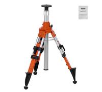 VEVOR Trépied de Niveau Laser, Filetage 5/8"-11, Trépied d'Arpentage Robuste, Réglable en Hauteur 690-1720 mm, Bulle de Niveau, Limiteur de Diffusion, Pieds Antidérapants Relevables pour Construction