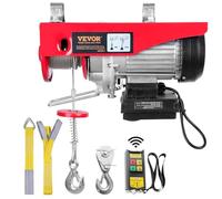 VEVOR Treuil à câble électrique 1000 kg 1600 W télécommande sans fil 12 m 10 m/min