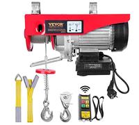VEVOR Treuil à Câble Électrique 1000 kg Palan Électrique avec Télécommande sans Fil 1600 W Treuil-Palan 10 m/min Hauteur de Levage Câble Simple 12 m Moteur en Cuivre Pur pour Garages Entrepôts Usines