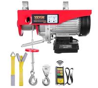 VEVOR Treuil électrique 250 kg 510 W 10 m/min Télécommande sans fil Câble 12 m