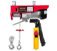 VEVOR Treuil palan électrique 250 kg PAYX250-2 510 W Télécommande filaire Câble 12 m
