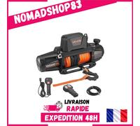 VEVOR Treuil Électrique 12V 4500 kg Corde Synthétique 27,4 m Télécommande IP68