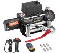 VEVOR Treuil Électrique 12V CC Force de Traction 4500kg Avec Télécommande Sécurisée IP55
