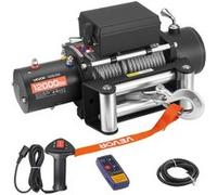 VEVOR Treuil Électrique 12V CC Force de Traction 5400kg Sauvetage Haute Puissance IP55