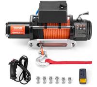 VEVOR Treuil électrique de camion corde synthétique 4536 kg télécommande étanche
