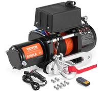 VEVOR Treuil électrique 2722 kg 12 V CC – corde synthétique Ø0,6×1676,4 cm, télécommande, IP55