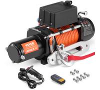 VEVOR Treuil électrique de camion corde synthétique 4536 kg télécommande étanche
