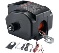 Treuil Électrique pour Bateau-VEVOR-12 V CC 300 W-Treuil Réversible pour Remorque de Bateau 6 m-Charge de Traction 900 kg