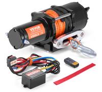 VEVOR Treuil Électrique Quad UTV Treuil à câble acier avec Télécommande Corde Synthétique IP55 2 041 kg, pour SUV, tout-terrain, camion, bateau.