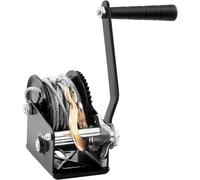 VEVOR Treuil Manuel Capacité de Traction 362,8 kg Treuil de Remorque de Bateau Manivelle Robuste avec Câble en Acier 10 m Cliquet Bidirectionnel Treuil Manuel à Manivelle pour Remorque, Bateau, VTT