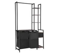 VEVOR Trieur de Linge 2 Compartiments, Panier à Linge avec Étagères, Tiroir et Sacs en Tissu Oxford 600D, Meuble de Rangement Suspendu pour Vêtements Sales, Buanderie Blanchisserie Salle de Bain