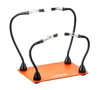 VEVOR Troisième Main Soudure à 4 Bras Flexibles, Station Aide de Soudage Magnétique, avec Pinces Crocodiles, Base en Acier Robuste et Antidérapante, pour Réparation Électronique, Artisanat, Bricolage