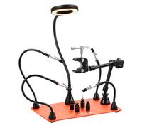 VEVOR Troisième Main Soudure Station Aide Soudage Magnétique avec Lampe Loupe 3X