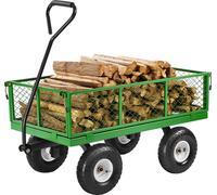 VEVOR Chariot de Jardin Transport Utilitaire Robuste Acier 408,23 kg Pneu 254 mm