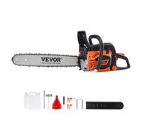 VEVOR Tronçonneuse à essence 58 CC 20" 50,8 cm avec moteur pour coupe du bois