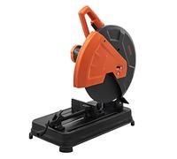 VEVOR Tronçonneuse à Métaux de 35,5 cm Scie à Onglet Métaux 0-45 Degrés Meule Abrasive Scie à Tronçonner 2300 W Rotation 3600 tr/min avec Pare-Étincelles pour Découper Barres d'Armature Alu Atelier