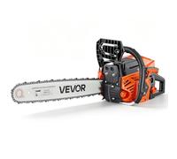 VEVOR Tronçonneuse Thermique 58 cm³ 2,2 kW Scie à Chaîne Essence 2 Temps pour Coupe du Bois, Élagage, Défrichage, avec Guide-chaîne 508 mm, Starter Synchronisé à l'Accélérateur, Double Réservoir