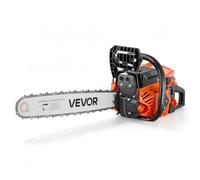 VEVOR Tronçonneuse Thermique Scie à Chaîne Essence 2 Temps 62 cm³ 2,7 kW 508 mm