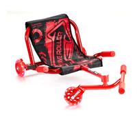 VEVOR Trottinette à Pédales, Capacité de Charge 90 kg, Trottinette Wiggle de Dérive, Mouvement de Pieds en Zigzag, Convient aux Surfaces Dures Intérieur Extérieur, pour Enfants 10 Ans et Plus, Rouge