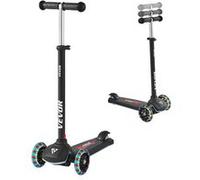 VEVOR Trottinette Enfant 3 Roues Direction Inclinable Sûre et Amovible pour 3 Ans et plus