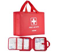 VEVOR Trousse Premiers Secours en Nylon 600D Kit Sac de Survie 420 PCS Fournitures Médicales d'Urgence, pour Maison, Voiture, Bureau, Voyages, Camping, Camion, Randonnée, Sport, Urgences en Extérieur