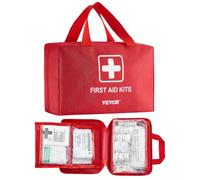 VEVOR Trousse Premiers Secours en Nylon 600D Kit Sac de Survie 500 PCS Fournitures Médicales d'Urgence, pour Maison, Voiture, Bureau, Voyages, Camping, Camion, Randonnée, Sport, Urgences en Extérieur